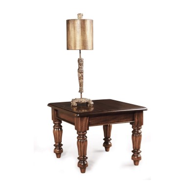 MESA DE RINCON VICTORIANA CON PATA ESTRIADA