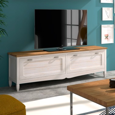 MUEBLE DE TV RUSTICO AMBERES 4 CAJONES