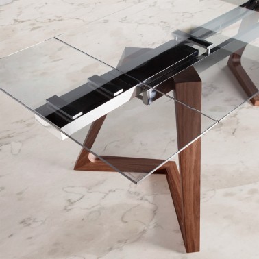 NACHER - MESA DE COMEDOR MODERNA EXTENSIBLE NIL