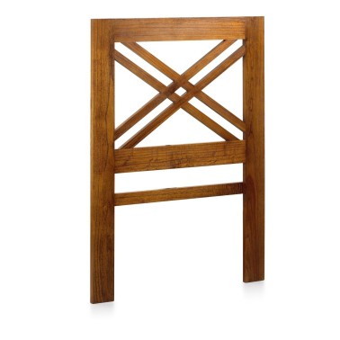 CABECERO DE MADERA DE ESTILO COLONIAL DOBLE CRUZ