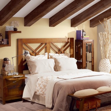 Cabecero de madera con patas cama 135 Muebles de segunda mano baratos