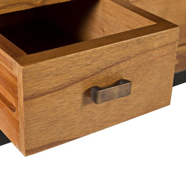 MUEBLE DE TV INDUSTRIAL  MADHU CON 3 CAJONES