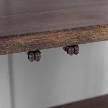 VITRINA COLONIAL BLANCA EVEREST 2 PUERTAS DE CRISTAL