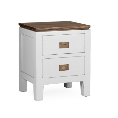 MESITA DE NOCHE COLONIAL BLANCA EVEREST