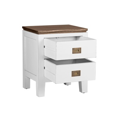 MESITA DE NOCHE COLONIAL BLANCA EVEREST