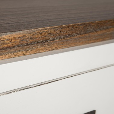 MESITA DE NOCHE COLONIAL BLANCA EVEREST