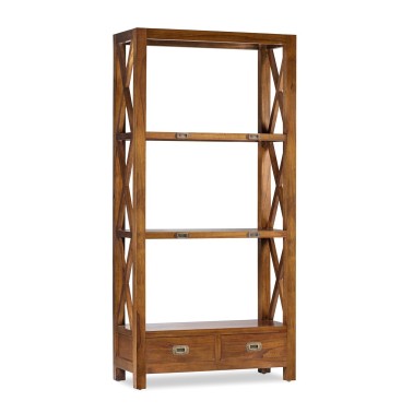 LIBRERIA BAJA CON 2 CAJONES 4 HUECOS COLONIAL STAR