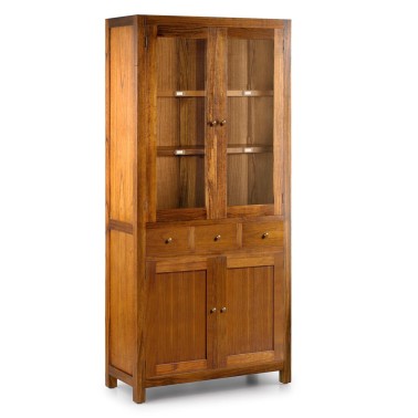 VITRINA 3 CAJONES 4 PUERTAS COLONIAL STAR