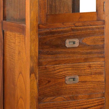 VITRINA COLONIAL STAR CON 4 CAJONES 1 PUERTA