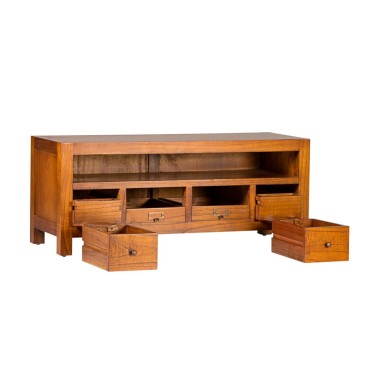 MUEBLE TV 4 CAJONES Y 1 HUECO COLONIAL STAR