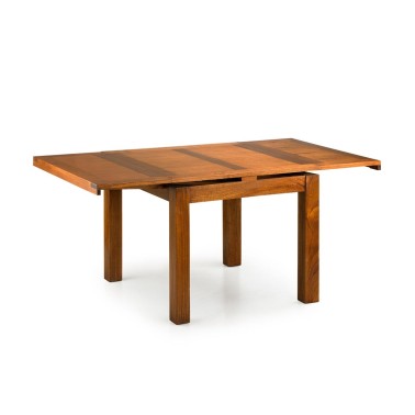 Mesa de comedor cuadrada de madera extensible