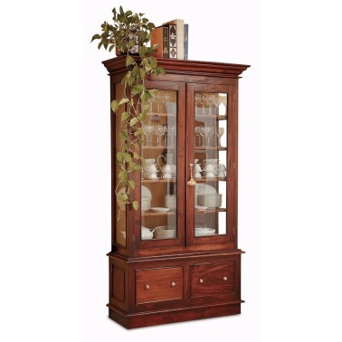 VITRINA CLASICA CON 2 PUERTAS