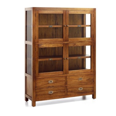  VITRINA 4 PUERTAS Y 4 CAJONES COLONIAL STAR