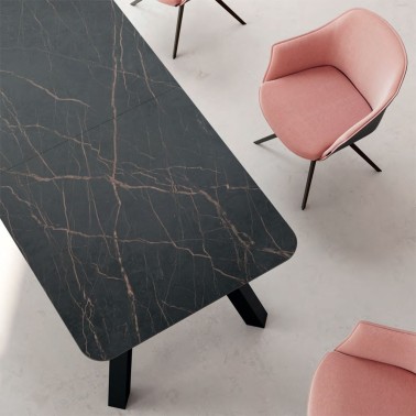 SILLA KEDUA CON PIE CENTRAL FIJO BY MOBLIBERICA