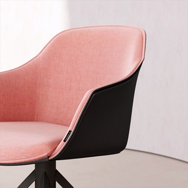 SILLA KEDUA CON PIE CENTRAL FIJO BY MOBLIBERICA