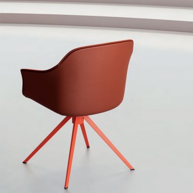 SILLA KEDUA CON PIE CENTRAL GIRATORIO BY MOBLIBERICA