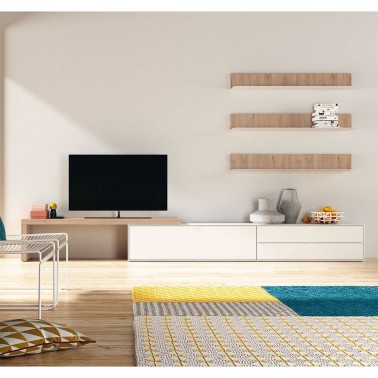 Composicion de salon nordico 320 cm Natur 03