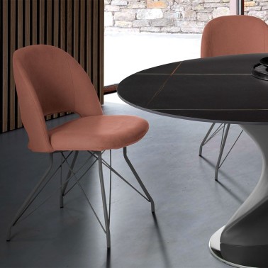 NACHER - SILLA DE COMEDOR TAPIZADA CASSIA B