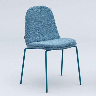 SILLA GALET APILABLE CARCASA TAPIZADA Y ASIENTO TAPIZADO BY MOBLIBERICA