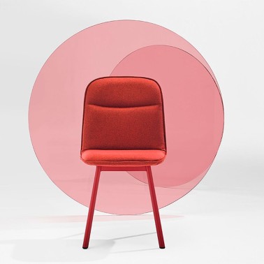 SILLA KÖLN CARCASA TAPIZADA Y PATAS METALICAS BY MOBLIBERICA