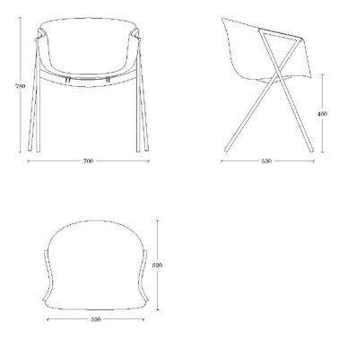 SILLA BAI TAPIZADA MADE IN ONDARRETA