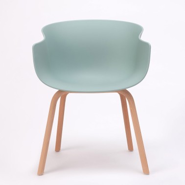 SILLA BAI WOOD POLIPROPILENO MADE IN ONDARRETA