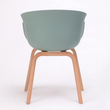 SILLA BAI WOOD POLIPROPILENO MADE IN ONDARRETA