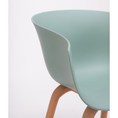 SILLA BAI WOOD POLIPROPILENO MADE IN ONDARRETA