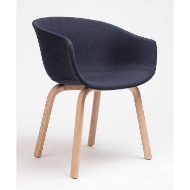 SILLA BAI WOOD TAPIZADA MADE IN ONDARRETA