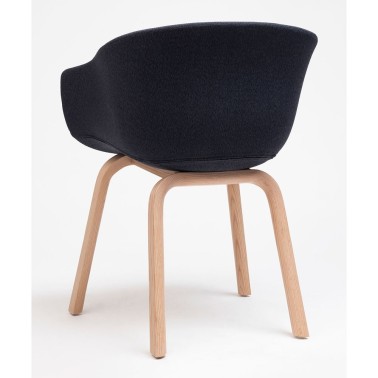 SILLA BAI WOOD TAPIZADA MADE IN ONDARRETA