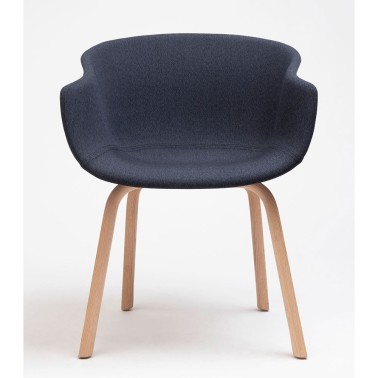 SILLA BAI WOOD TAPIZADA MADE IN ONDARRETA