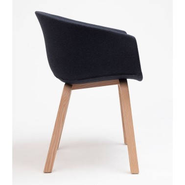 SILLA BAI WOOD TAPIZADA MADE IN ONDARRETA