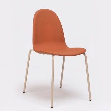 SILLA BOB TAPIZADA Y ESTRUCTURA DE ACERO MADE IN ONDARRETA