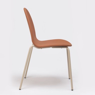 SILLA BOB TAPIZADA Y ESTRUCTURA DE ACERO MADE IN ONDARRETA
