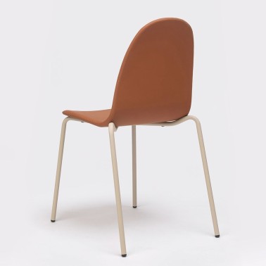 SILLA BOB TAPIZADA Y ESTRUCTURA DE ACERO MADE IN ONDARRETA