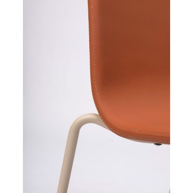SILLA BOB TAPIZADA Y ESTRUCTURA DE ACERO MADE IN ONDARRETA