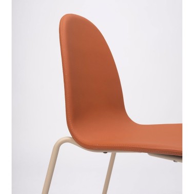 SILLA BOB TAPIZADA Y ESTRUCTURA DE ACERO MADE IN ONDARRETA