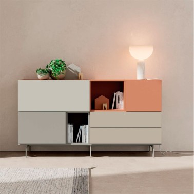 ON - APARADOR MODERNO CON PATAS METALICAS