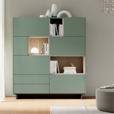 ON - APARADOR ALTO CON FRENTES LACADO MATE