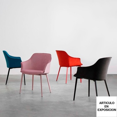 SILLA KEDUA CON PATAS METALICAS BY MOBLIBERICA