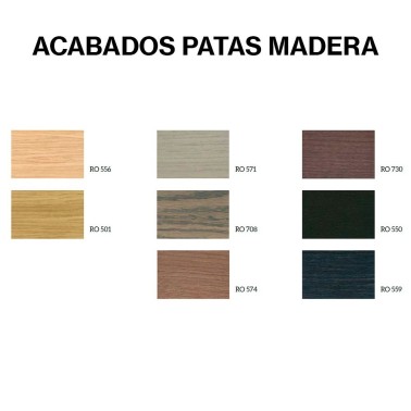 SILLA LAP TAPIZADA Y PIES MADERA BY DRESSY