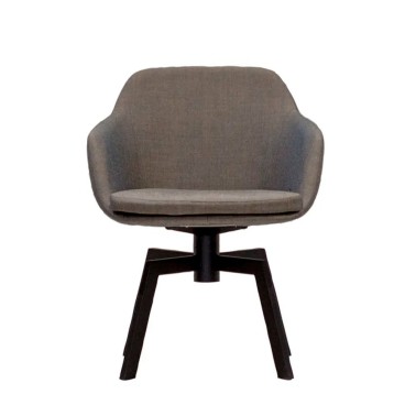 SILLA LAP CARCASA TAPIZADA Y PIE CENTRAL METALICO BY DRESSY