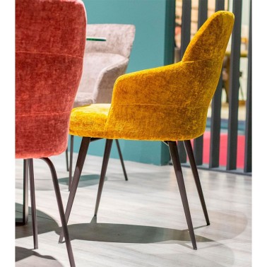 SILLA NUBO TAPIZADAS CON PATAS METALICAS BY DRESSY