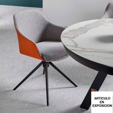 SILLA KEDUA CON PIE CENTRAL GIRATORIO BY MOBLIBERICA