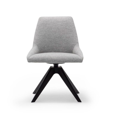 SILLA ALYA DE ANDREU WORLD CON PATAS DE MADERA