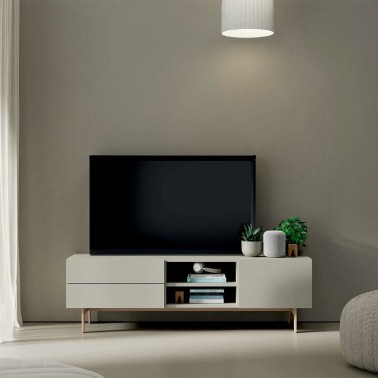 Mueble de Tv 150 cm con 2 cajones + 2 huecos + 1 puerta - COMPACT