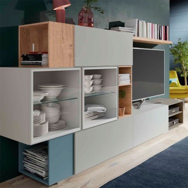 Composición modular moderna de salón CKRON 12