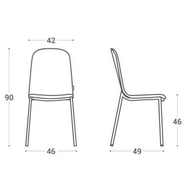 SILLA MOLY TESSUTO DE CANCIO