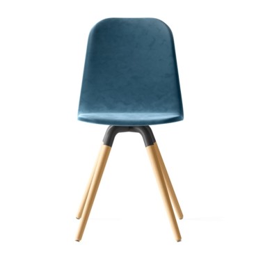 Silla de cocina tapizada de estilo nordico NUBA