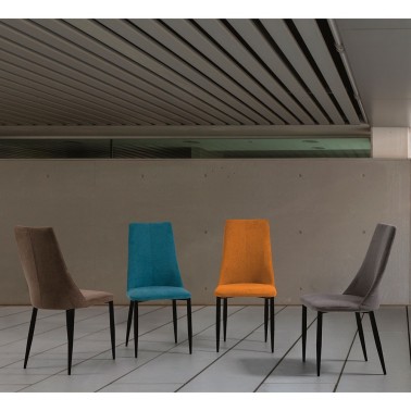 SILLA LETI TAPIZADO TELA BRIDO